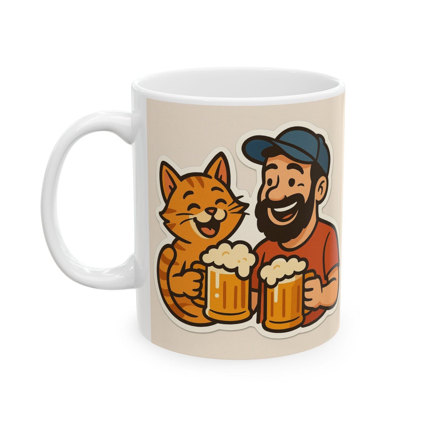 Beer and Cats - Ceramic Mug