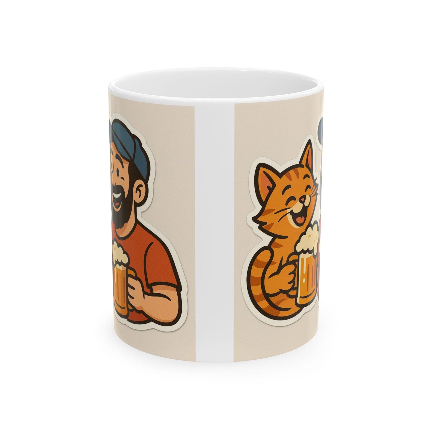 Beer and Cats - Ceramic Mug
