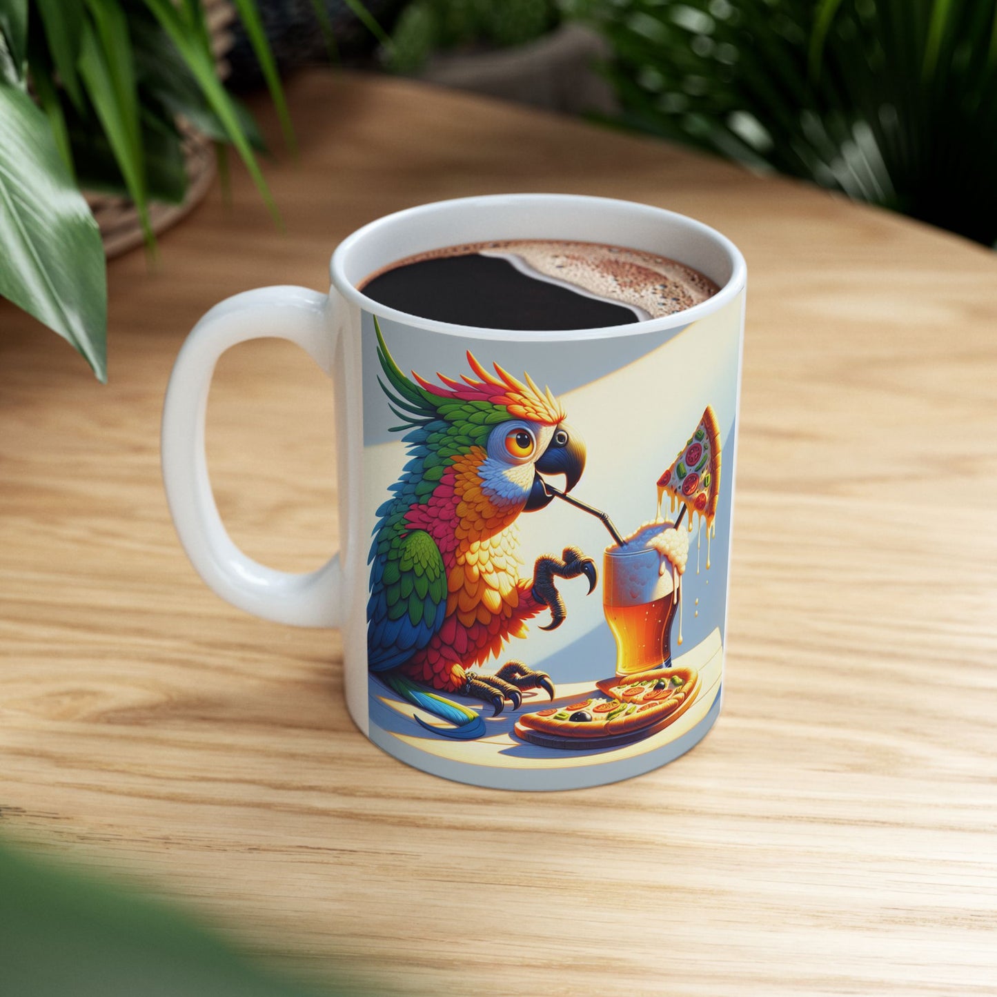 Beer and Pizza - Ceramic Mug