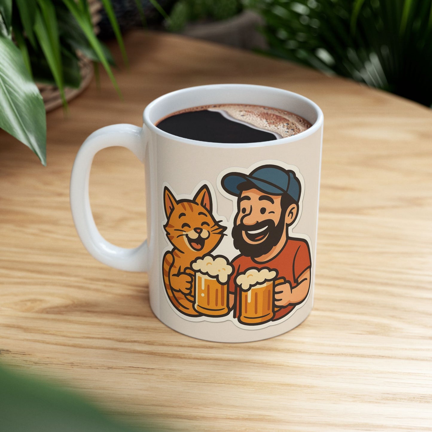 Beer and Cats - Ceramic Mug
