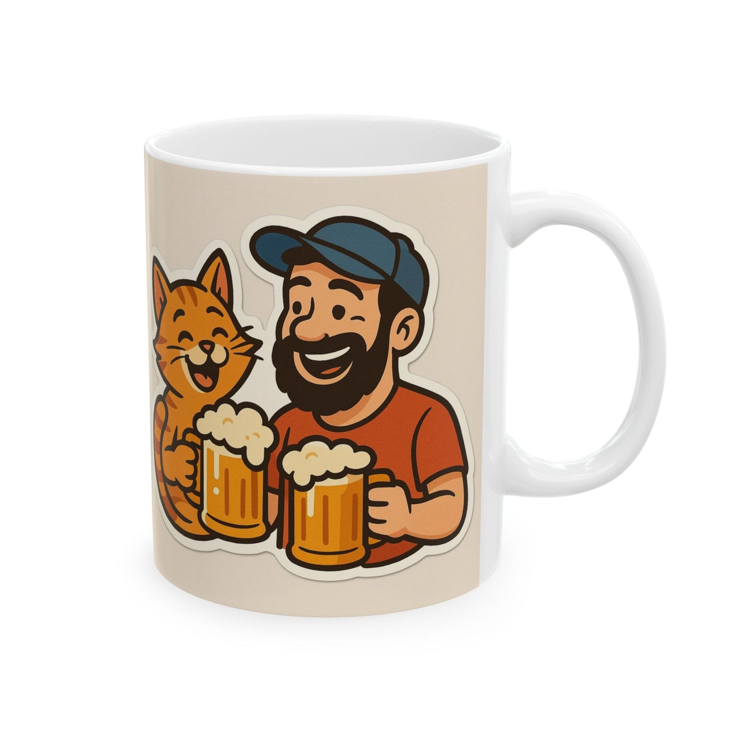 Beer and Cats - Ceramic Mug