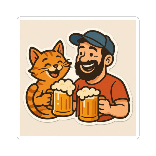 Beer and Cats - Sticker