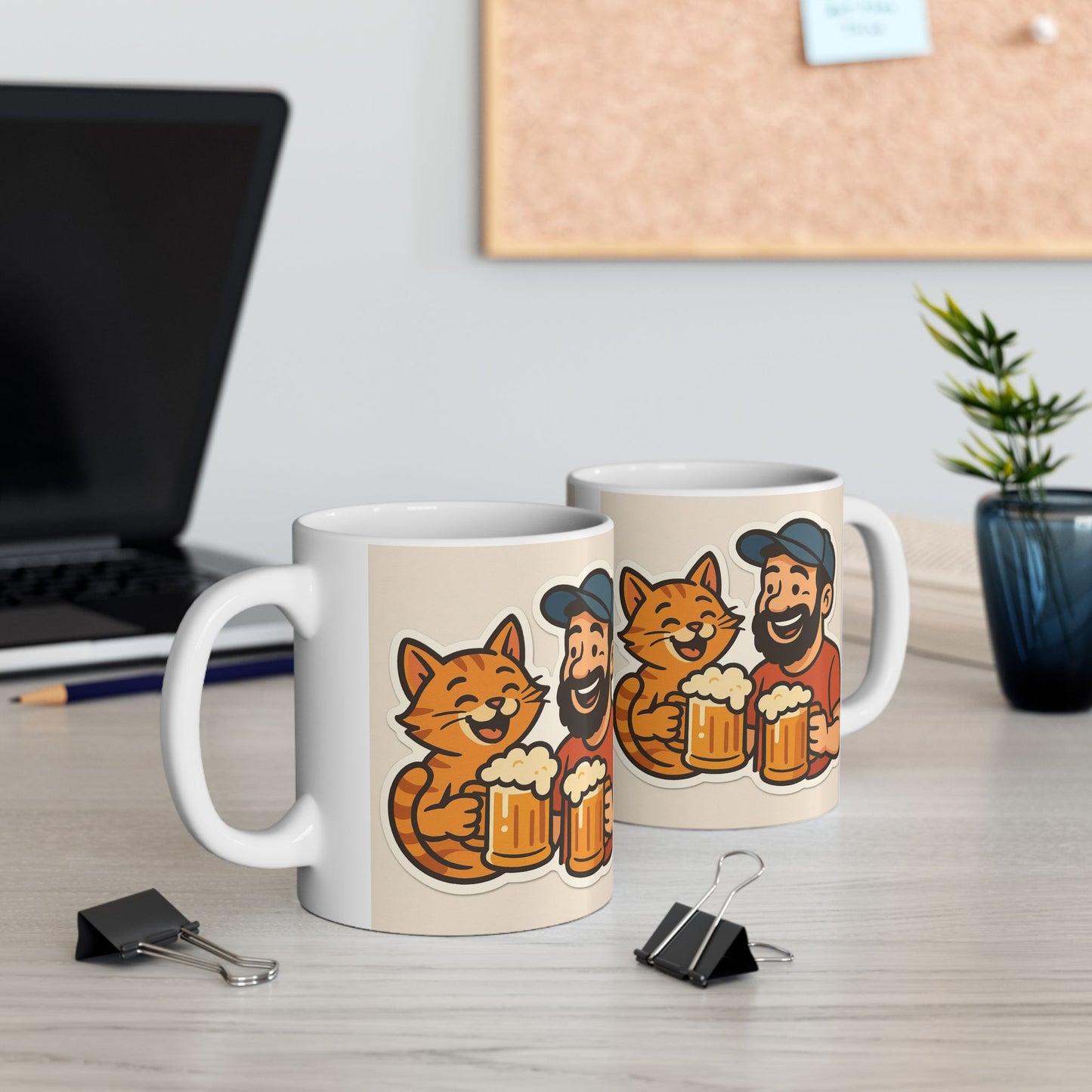 Beer and Cats - Ceramic Mug