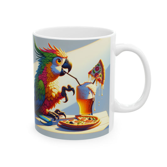 Beer and Pizza - Ceramic Mug